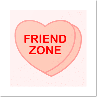 Conversation Heart: Friend Zone Posters and Art